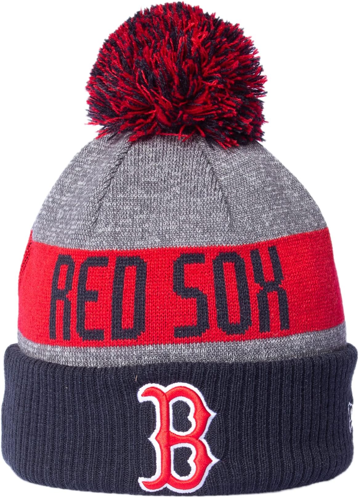 New Era MLB Boston Red Sox Colour Stripe Beanie Sport Knit