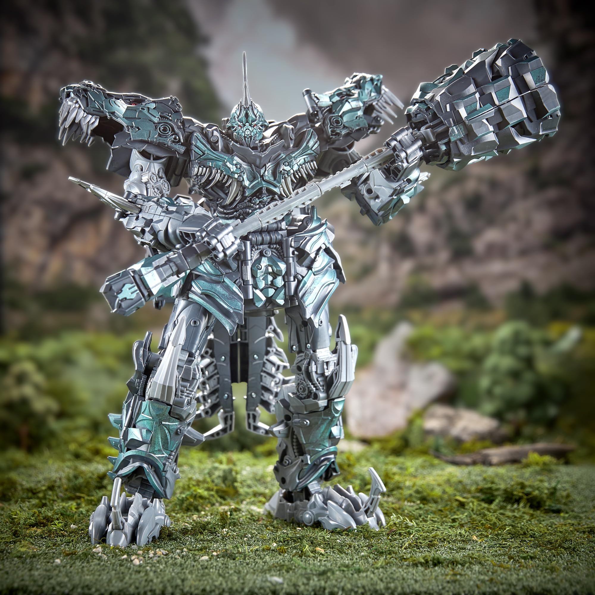 Transformers Studio Series, L'era dell'estinzione, Grimlock, action figure convertibile collezionabile Titan Class da 38 cm, dai 15 anni in su