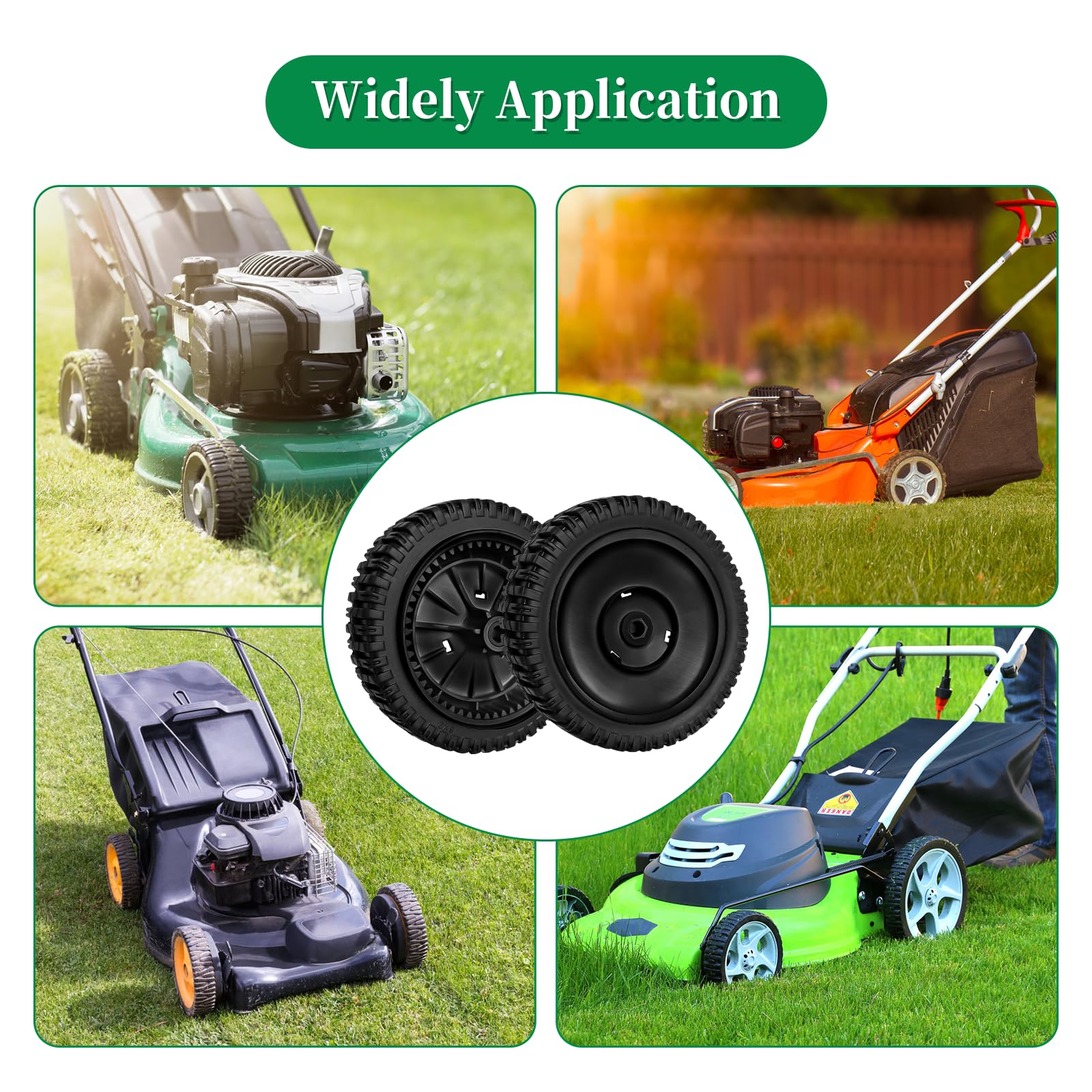 180767 - Ruedas de transmisión delanteras para cortacésped AYP/Craftsman/Pou lan/Hu sqvarna, 532180773 para reemplazar para 180775, 180773, Oregon 72-077