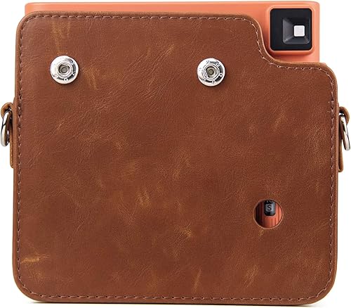 Miniatura 6 de Funda para cámara Fujifilm Instax Square SQ1, piel sintética compacta con correa de hombro ajustable para Fuji Film instax SQ1 (marrón)