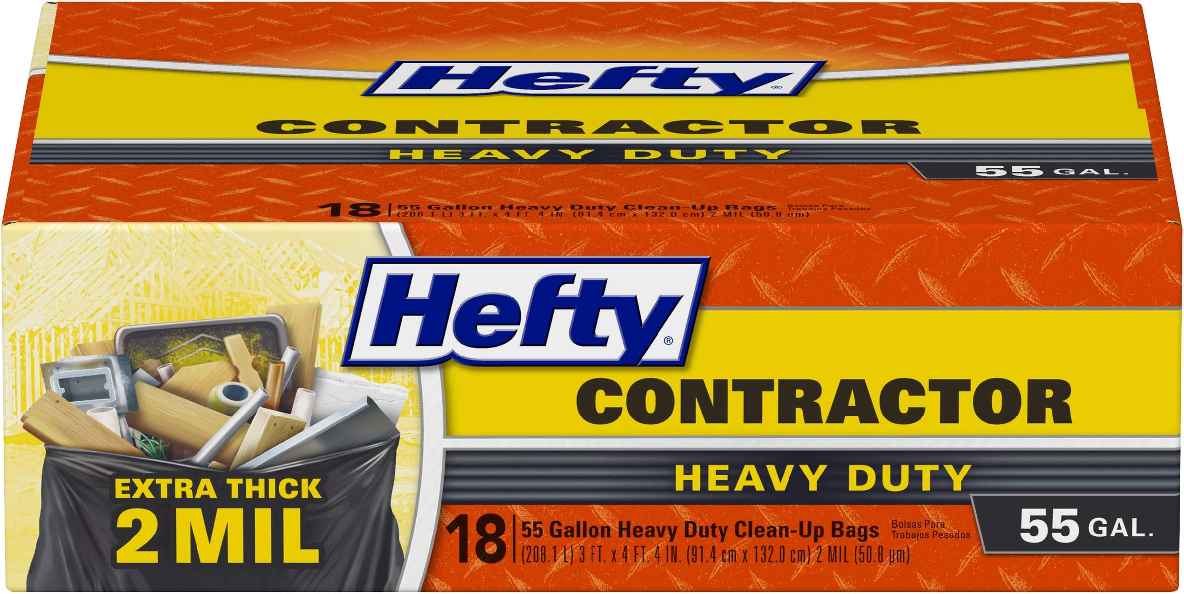 HeftyHeavy Duty Contractor Bags, 18 Count (Pack of 1)