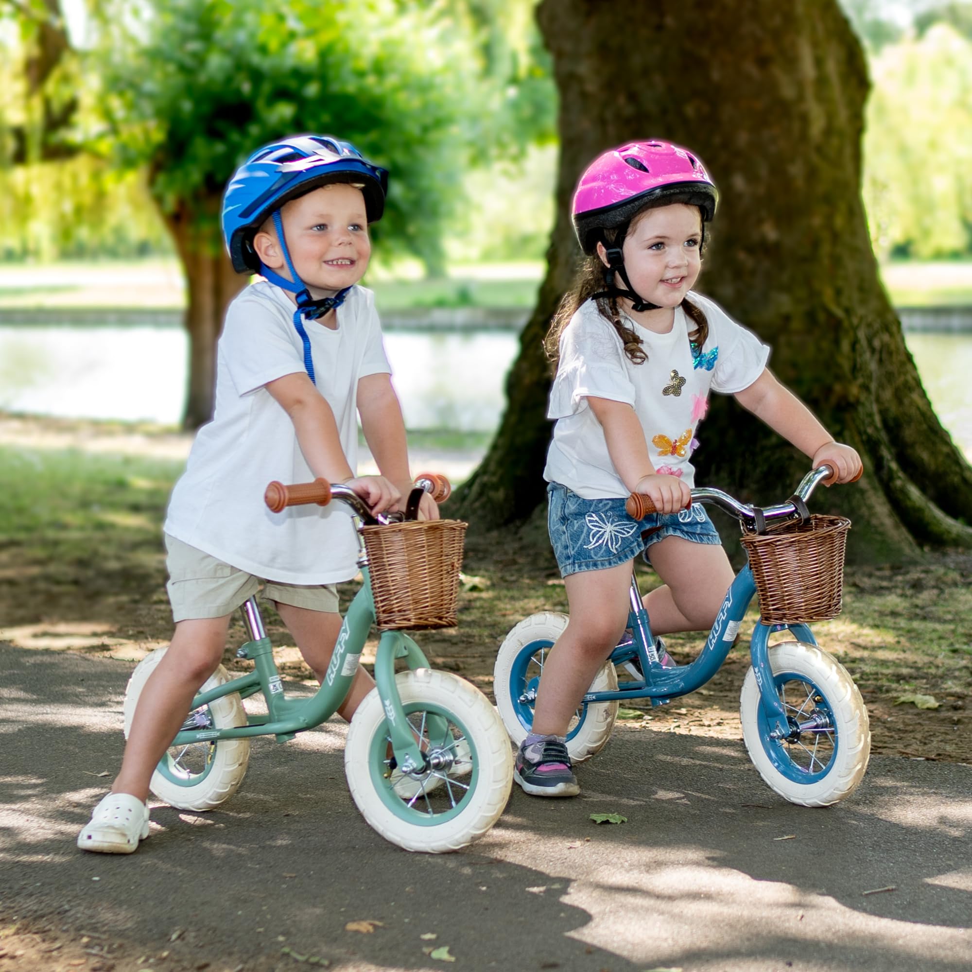 Huffy Bicicletta vintage da 10 pollici per bambini da 2 a 4 anni, verde