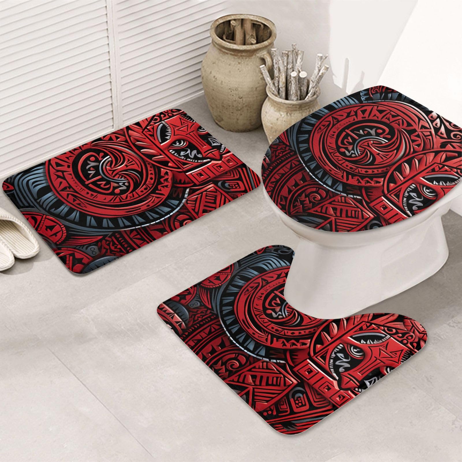 Tapis de bain absorbant en microfibre douce OUSIKA pour sécuriser votre douche
