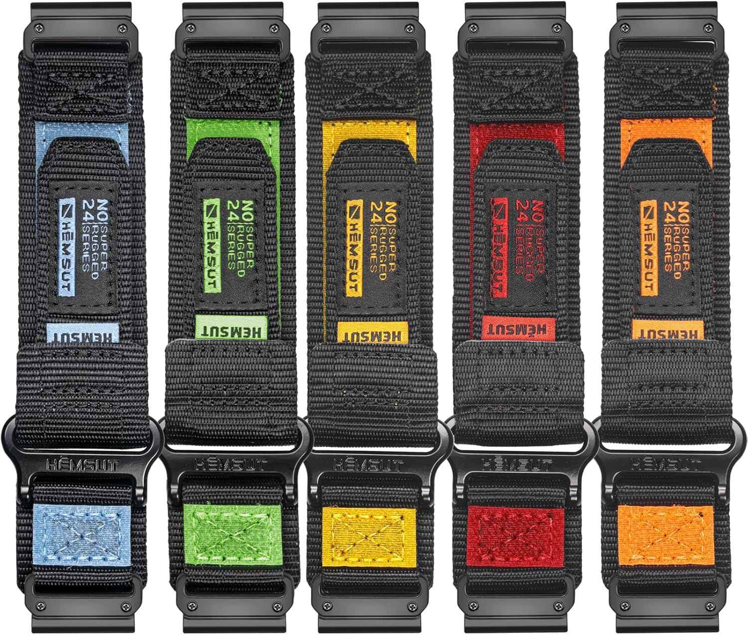 Watch Band Compatible With Garmin, 26mm Nylon Hoop and Loop Military Strap for Fenix 8 51mm/7X/7X Pro/6X/6X Pro/5X/5X Plus, Tactix 7 Pro/ Delta, Quatix 6X/5X, Descent MK1/MK2, Instinct 2X, Foretrex 601/701, Enduro /Enduro 2/ Enduro 3, D2