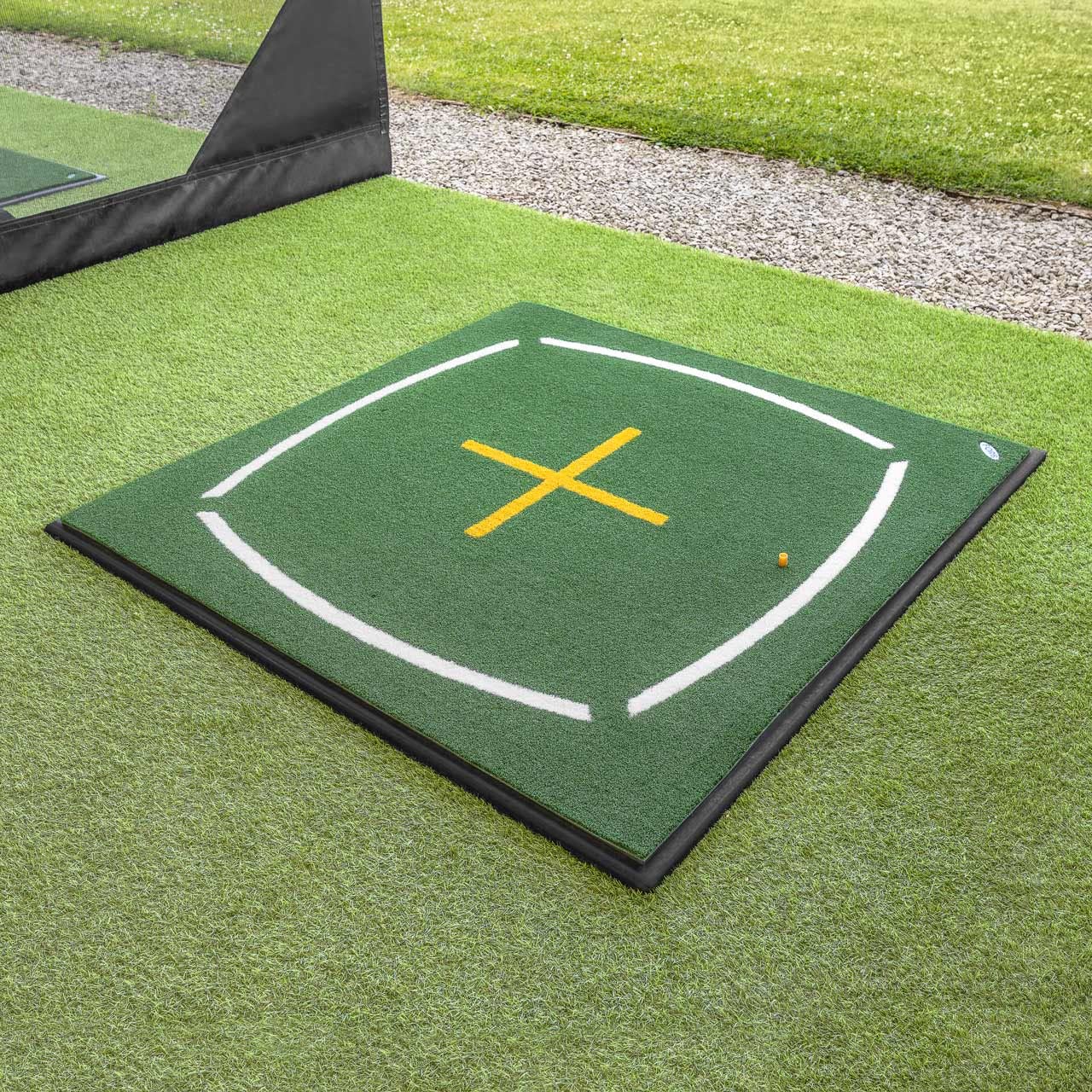 FORB Golf Tapis d'Enseignement [1,5 m x 1,5 m] | Swing, Position et Alignment