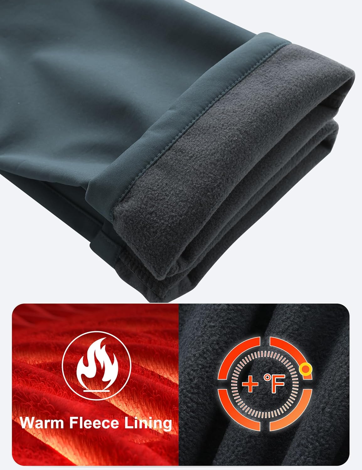 Kids Snow Pants Boys Waterproof Insulated Hiking Pants Youth Winter Warm Fleece Lined Ski Snowpants - Image 4