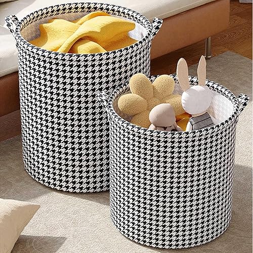 Miniatura 1 de Qianniao - Cesta de almacenamiento plegable de tela para baño, cesta de ropa sucia, cesta de almacenamiento de juguetes, cesta de almacenamiento,