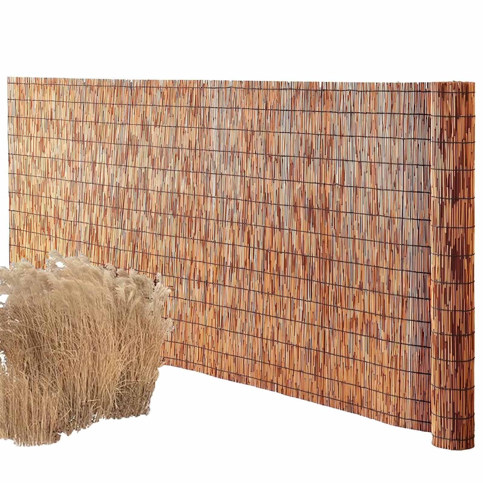 Paneles para patio de bambú natural con acabado decorativo y duradero