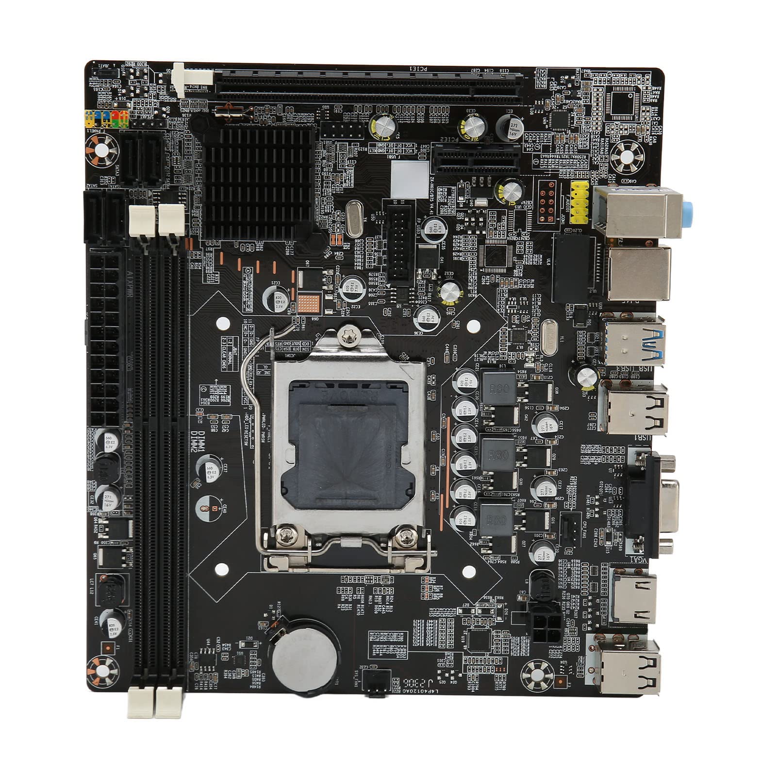 Scheda Madre H61 M-ATX - Supporta Processori LGA 1155, con DDR3 a Doppio Canale, PCIe X16, 4 XSATA 2.0, USB 3.0, USB 2.0, HDMI, VGA, per PC Desktop