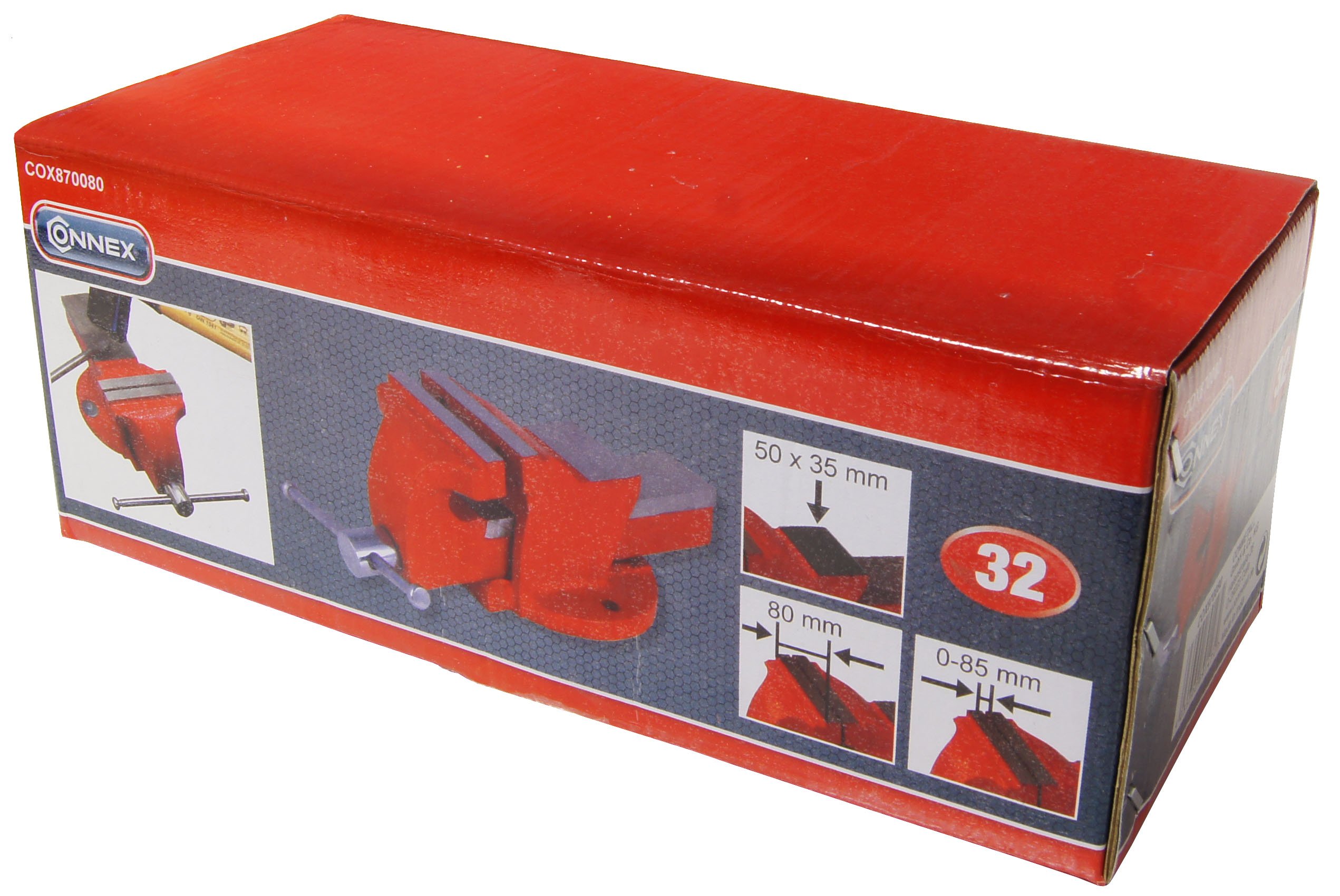 Connex COX870080 - Morsa fissa, 80 mm