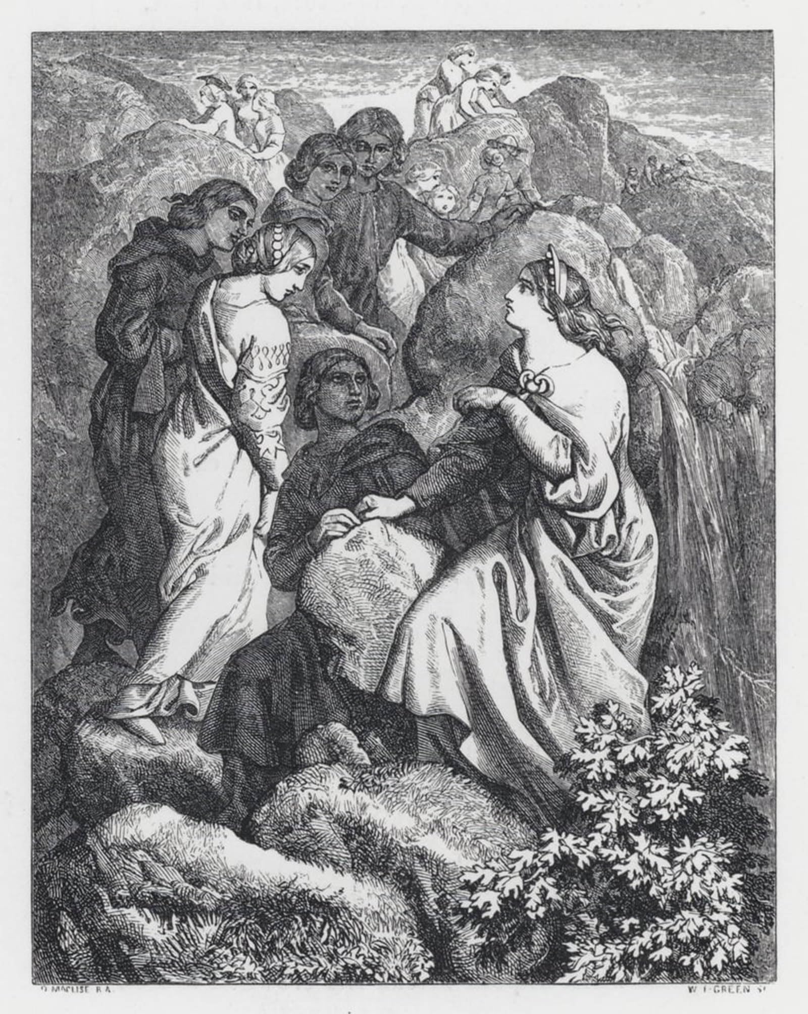 Art Poster Impression Toile Daniel Maclise Esthétique Premium - 5