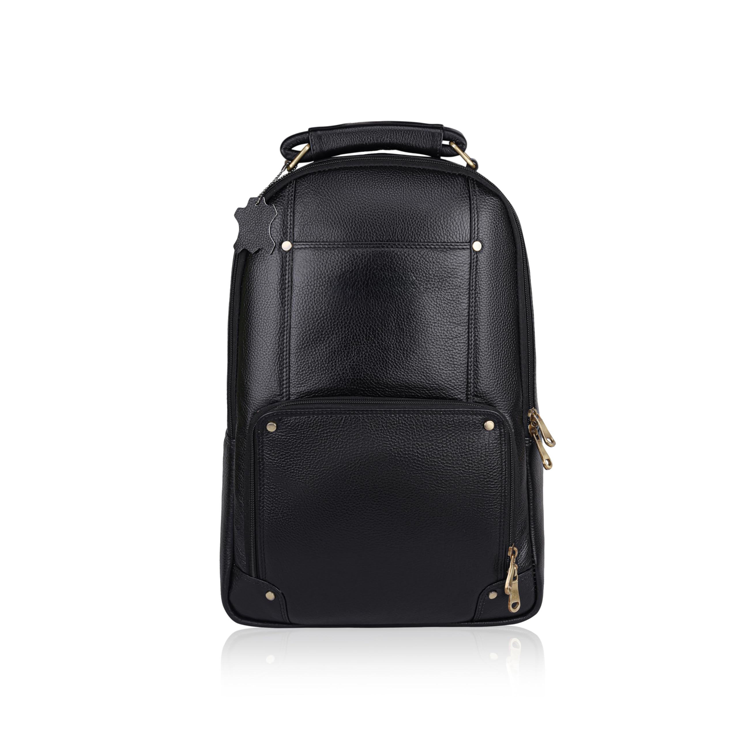 dorper moneyhill DORPER MONEY HILL Leather Executive Office Backpack Water Resistant Anti Theft Laptop Backpack Professional Bag for Men Women-24 Litres capacity-picture-14