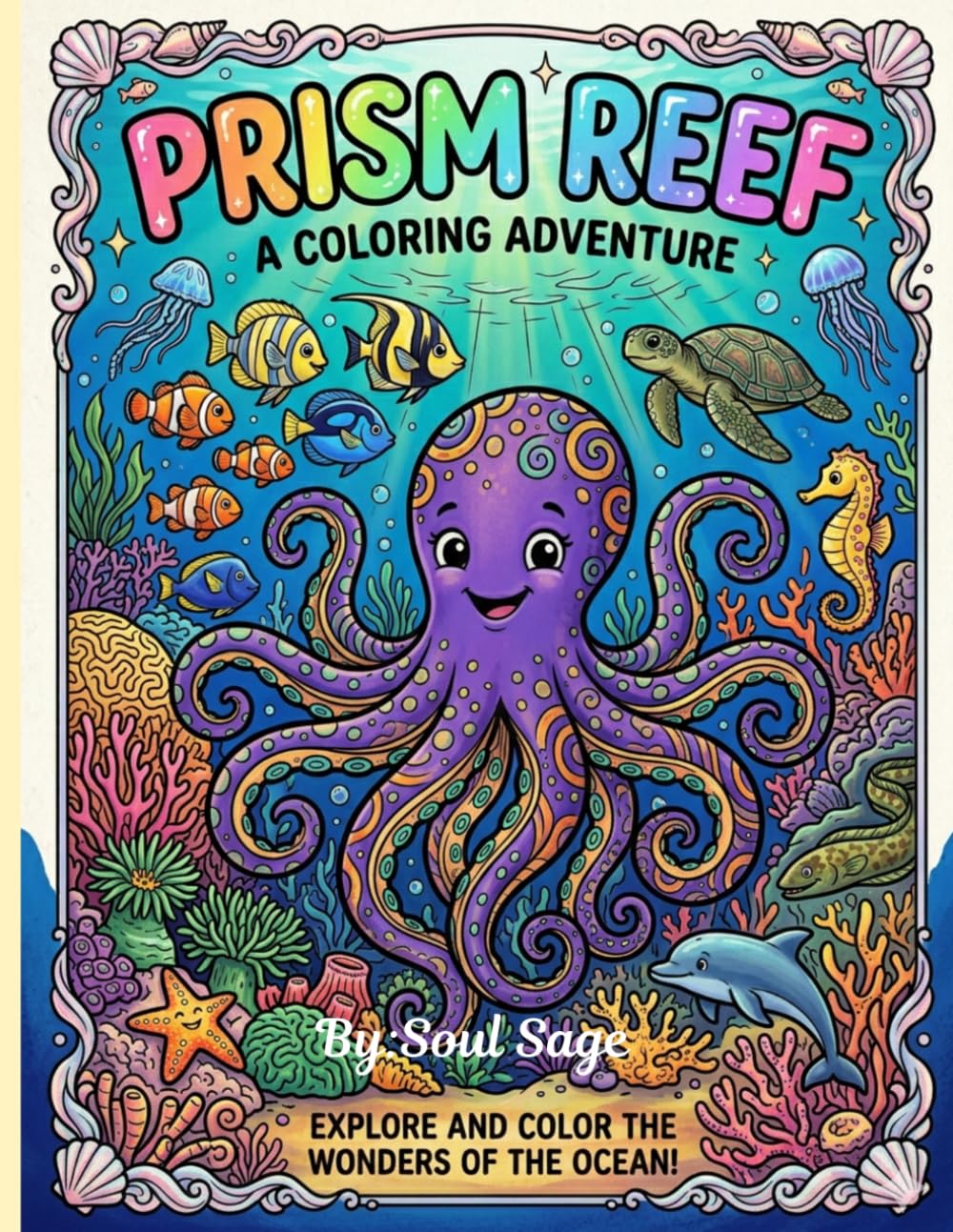 Prism Reef: Underwater Adventure Coloring Book