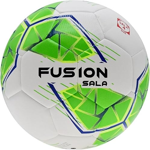 Miniatura 2 de Precision Fusion Sala Futsal Ball Official FIFA Football, Indoor Training, Hybrid PU, Low Rebound, Enhanced Control, White, Size