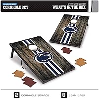 Vista 73 de Wild Sports NCAA 2' x 3' MDF Deluxe Cornhole Set - with Corners and Aprons