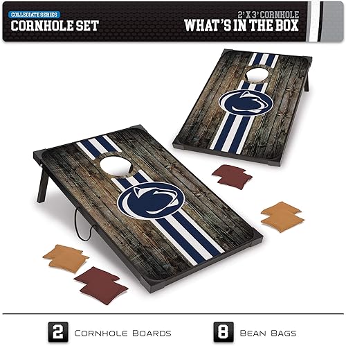 Miniatura 73 de Wild Sports NCAA 2' x 3' MDF Deluxe Cornhole Set - with Corners and Aprons