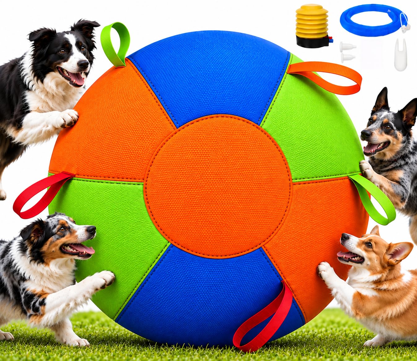 18" Herding Ball for Dogs, Large Dog Training Toy for Outdoor Play