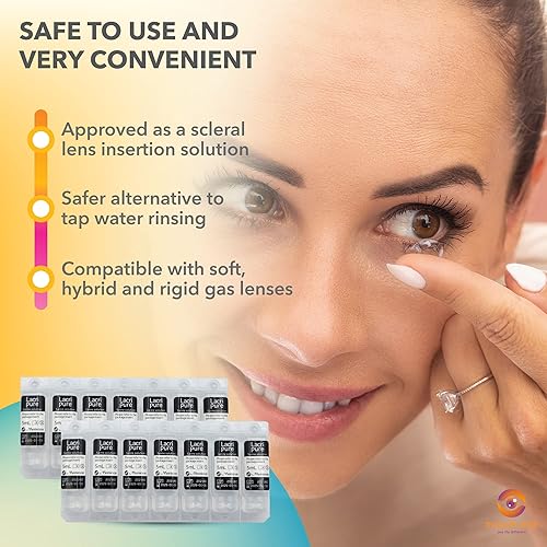 Miniatura 2 de Menicon LacriPure - Solución salina de enjuague e inserción de 14 unidades de dosis de 0.2fl oz, solución salina lacripure para lentes rígidos