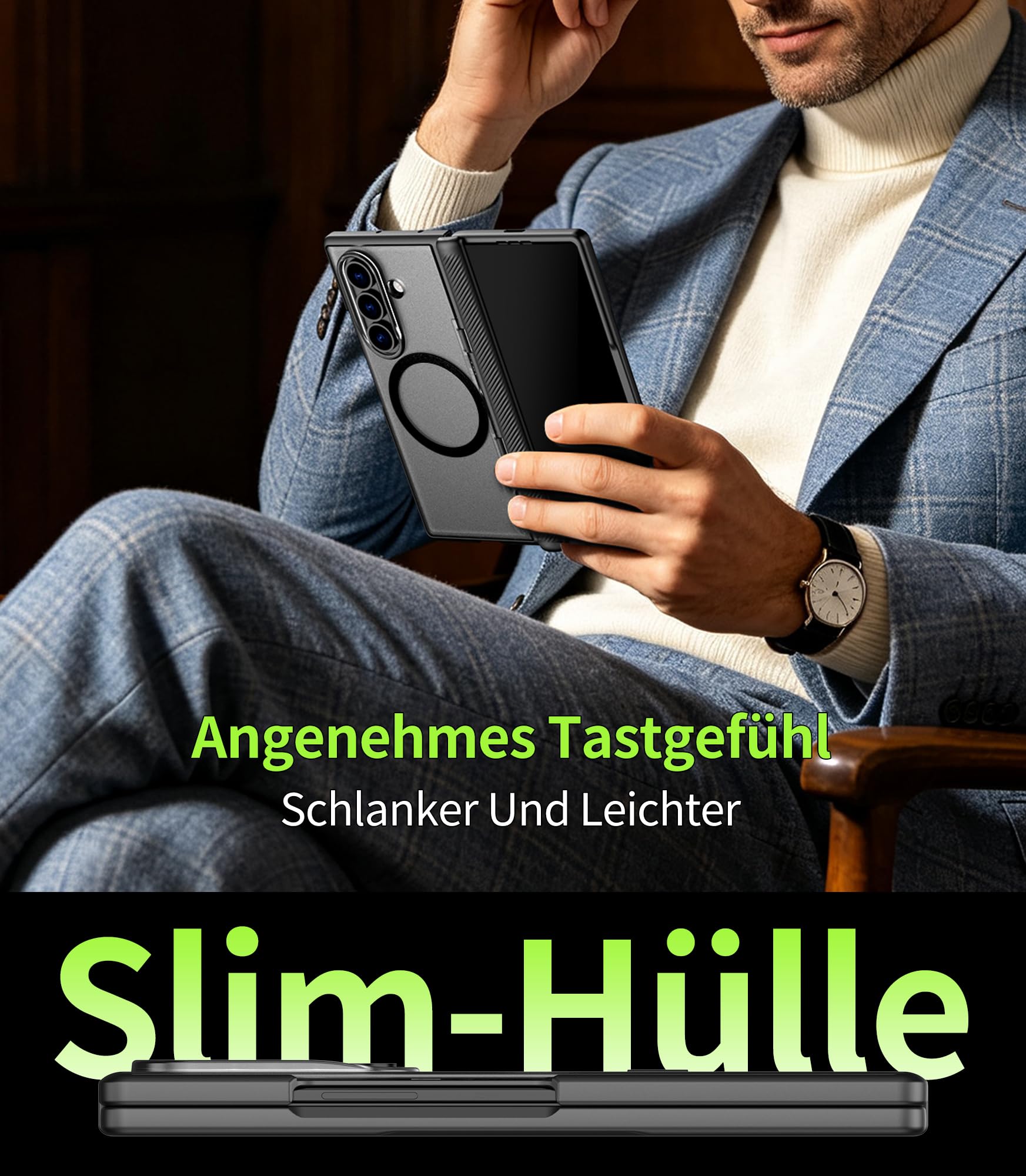 Cozycase TOP Militärschutz 360 Hülle für Samsung Galaxy Z Fold 7/8 Ultra