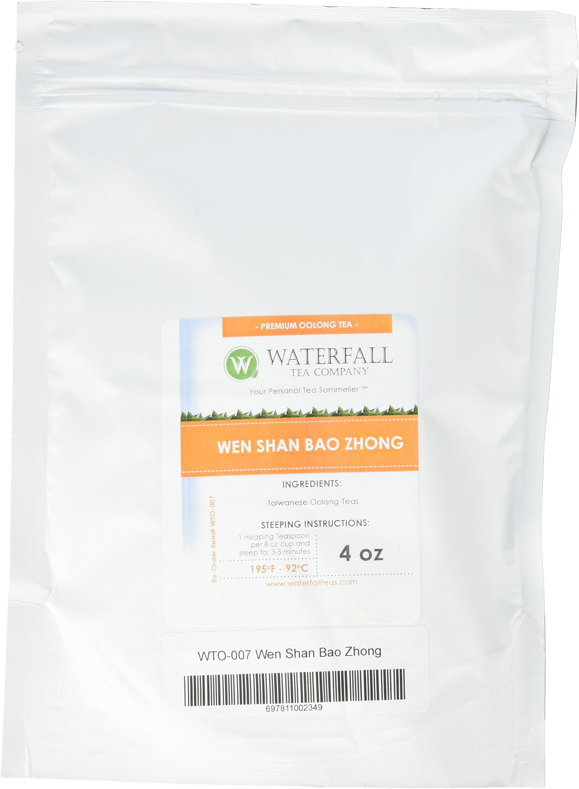 Waterfall Tea Company Wen Shan Bao Zhong, 4 Ounce