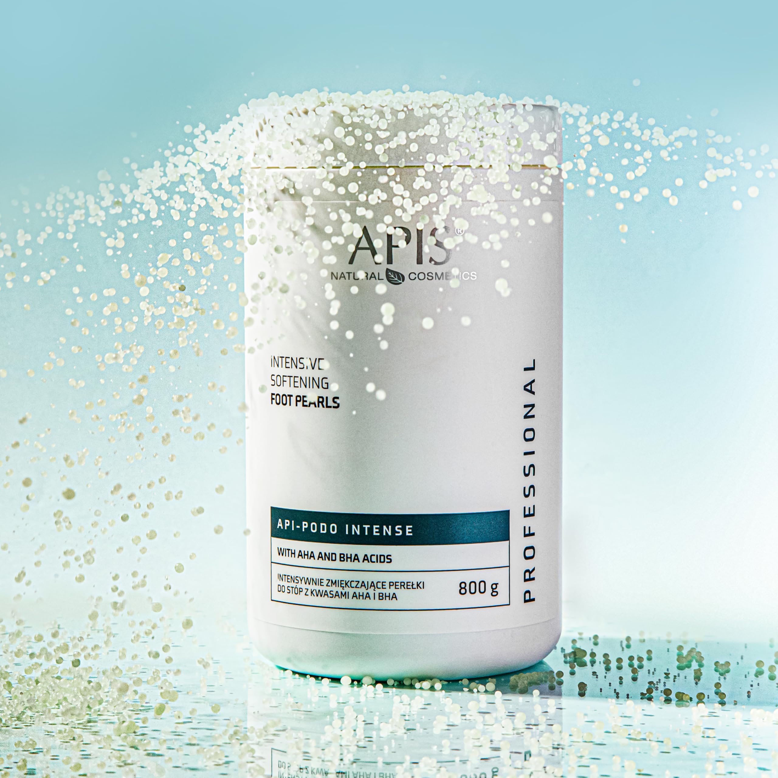 Apis Natural Cosmetics Professional Api-Podo Intense Perełki do stóp zmiękczające kwasy AHA BHA 800 g