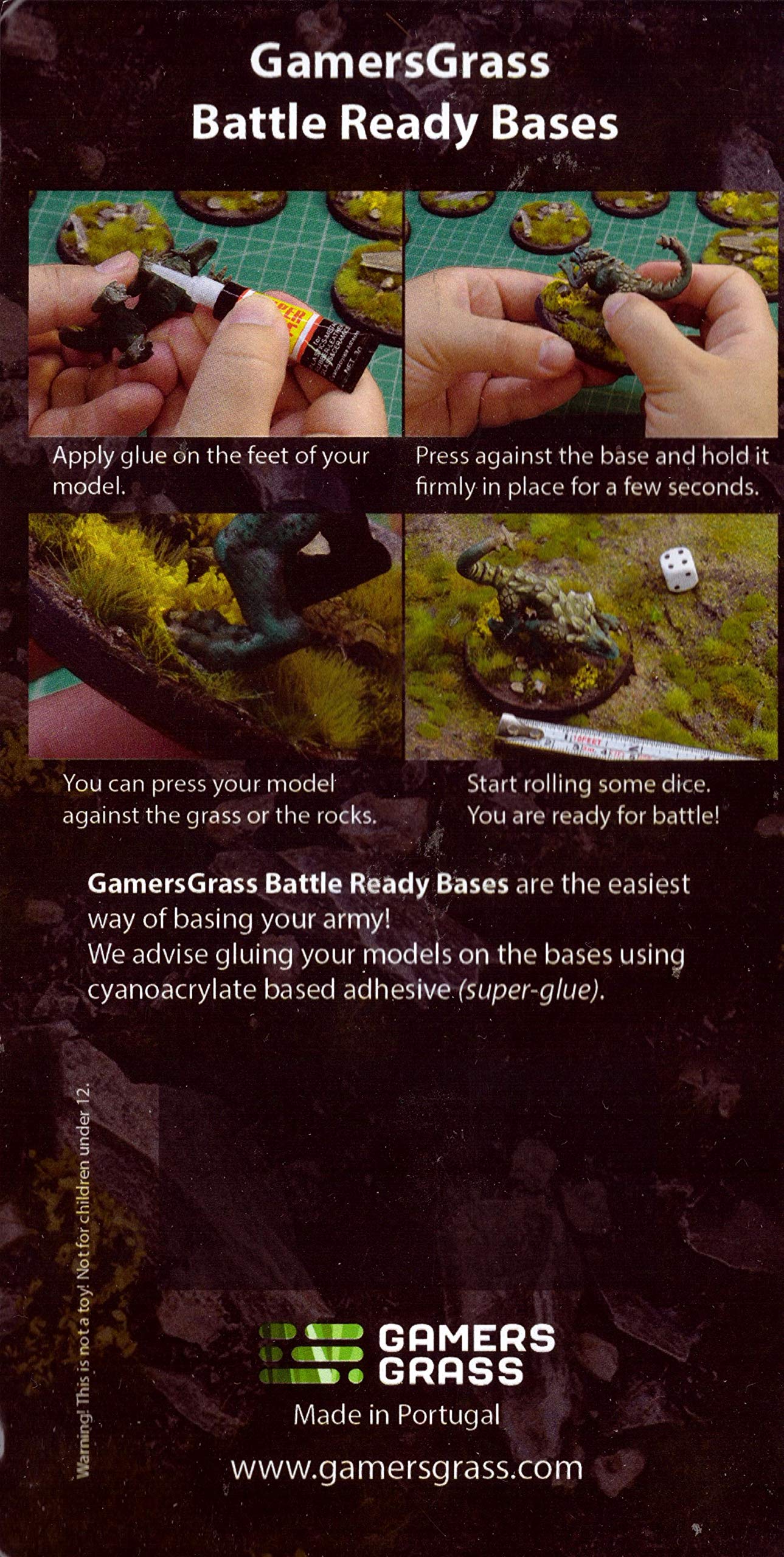 Gamers Grass Battle Ready Bases Urban Warfare – 8 Stück, 32 Mm, Handbemalt Für Tabletop-Szenarien