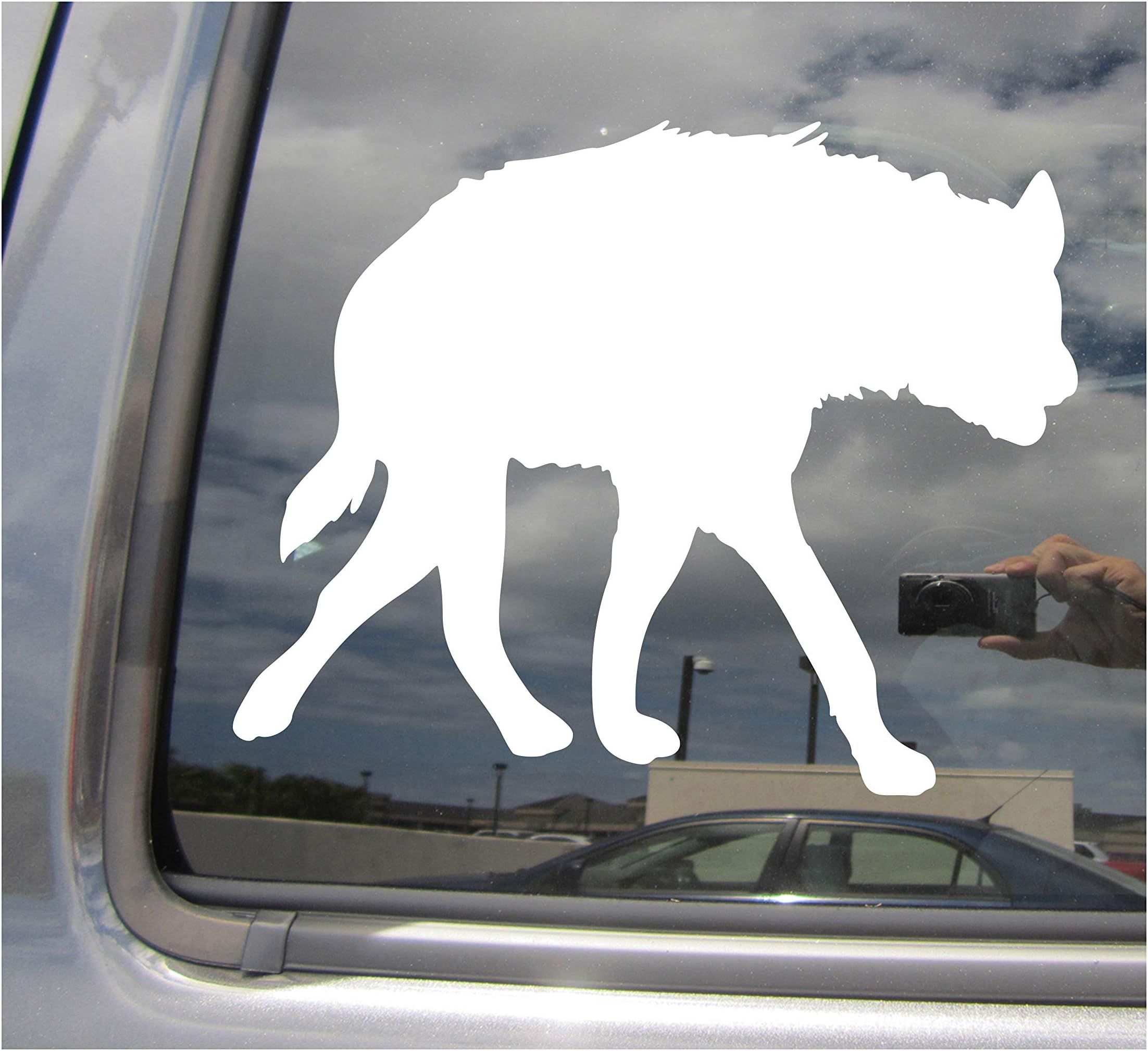 Hyena Africa Safari - Cars Trucks Moped Helmet Hard Hat Auto Automotive Craft Laptop Vinyl Decal Store Window Wall Sticker 01302