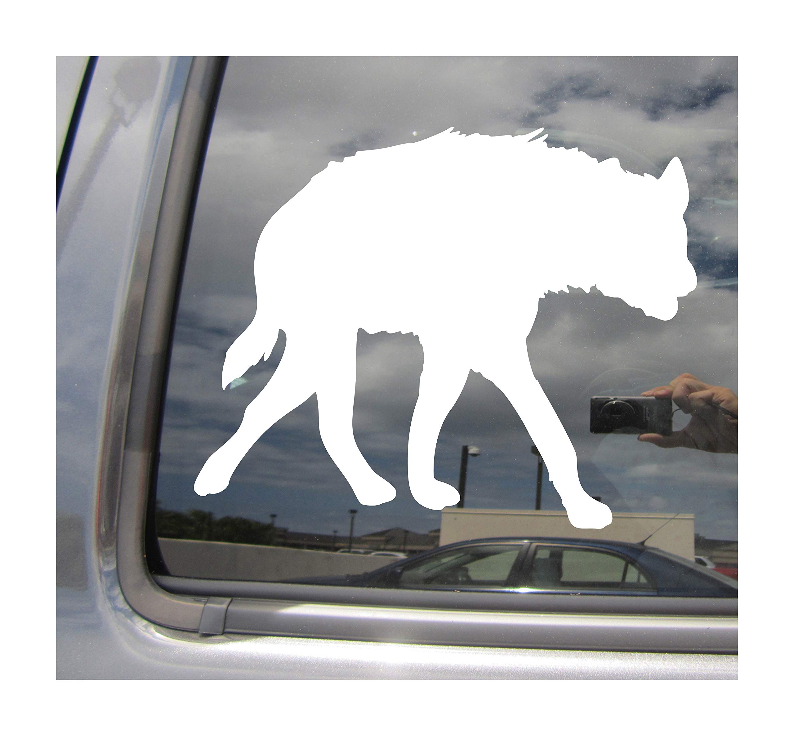 Hyena Africa Safari - Cars Trucks Moped Helmet Hard Hat Auto Automotive Craft Laptop Vinyl Decal Store Window Wall Sticker 01302