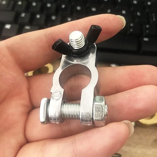 Miniatura 6 de 1 par de terminales de extremo con recubrimiento de zinc - Para uso en vehículos marinos, camiones, furgonetas y RV, conectores de terminal de cable