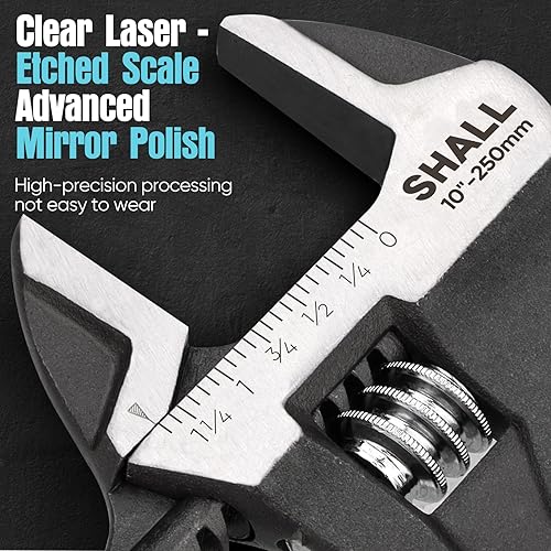 Miniatura 8 de SHALL Juego de llaves de pie de cuervos métricas y llaves ajustables