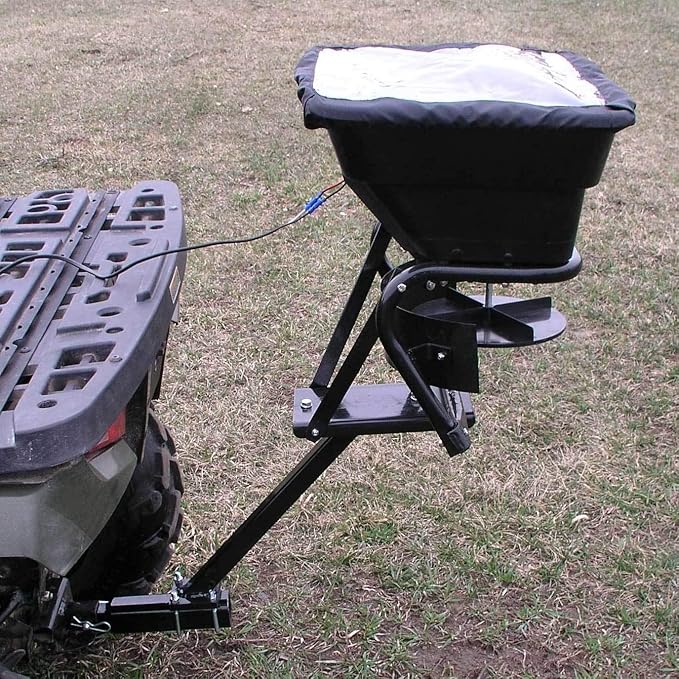 Esparcidor de Semillas y Fertilizante 80 lb 12V para ATV miniatura 7