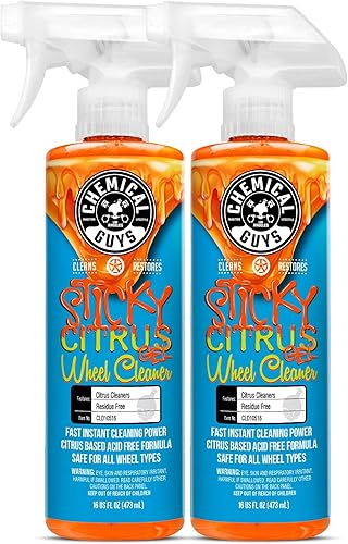 Chemical Guys CLD1051602 - Gel limpiador de ruedas de gel adhesivo cítrico (seguro para todos los tipos de ruedas), funciona en automóviles,