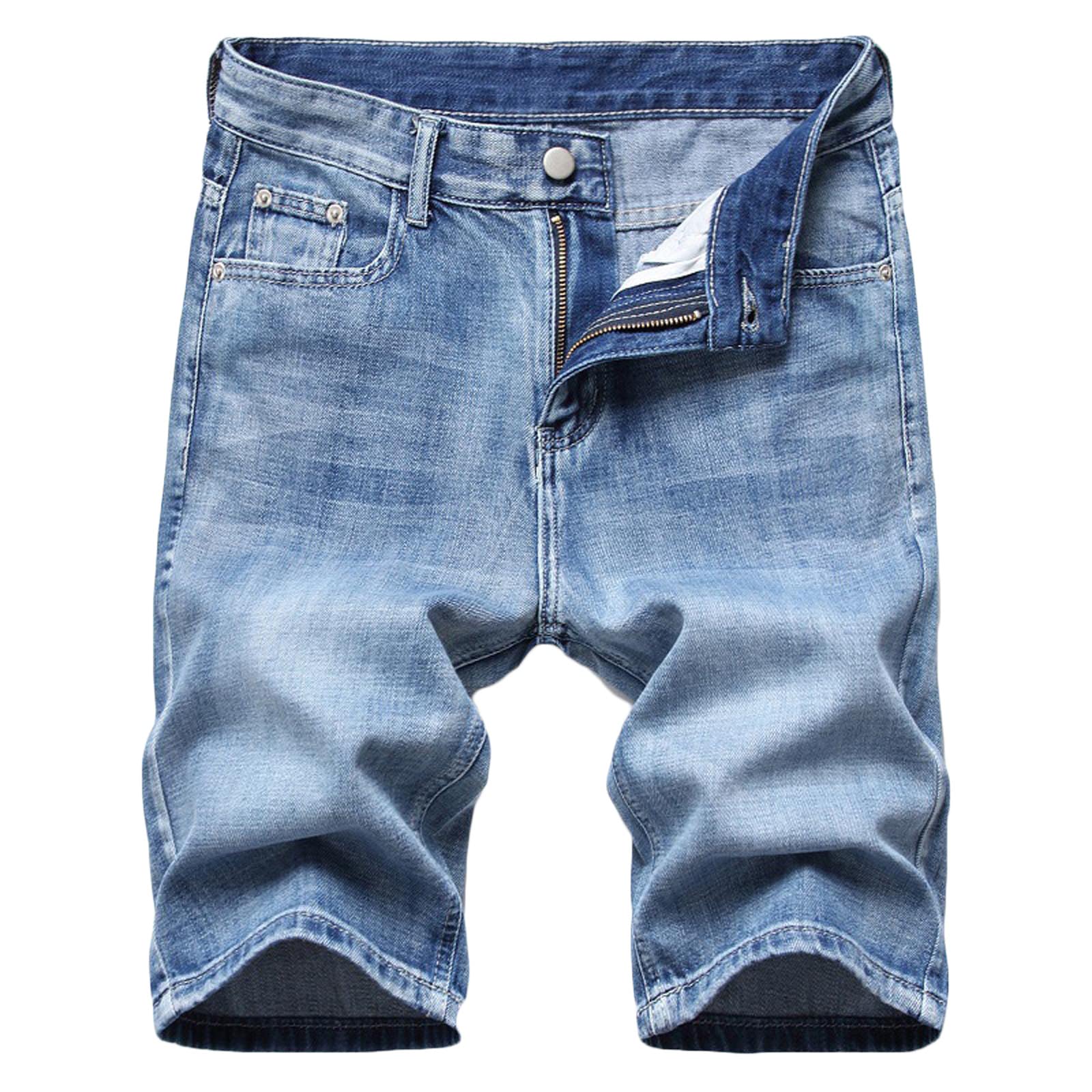 NUSGEAR 2023 Pantalones Corto Vaquero Hombre Verano Casual Moda Pantalones Mezclilla Roto Vintage Pants Jeans Deporte Jogging Pantalon Elástico Denim Fitness Chandal Hombre Pantalones Playa