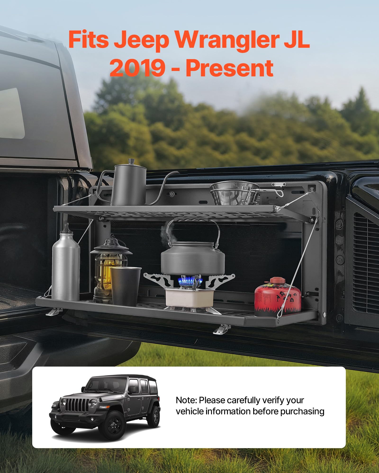 Amazon.co.jp: VEVOR テールゲートテーブル 2007-2024 ジープ
