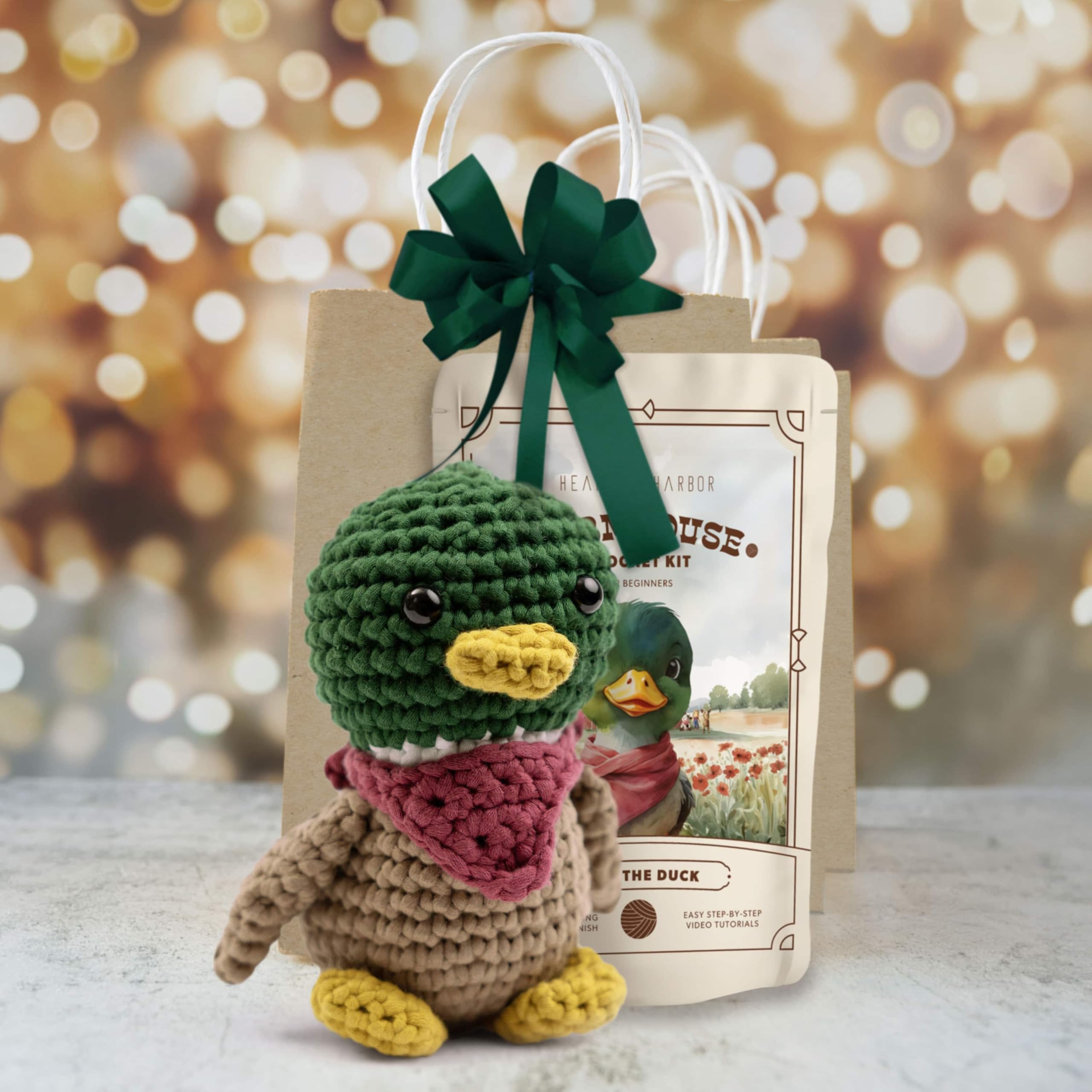 Kit Crochet Débutants Enfants - Avec Canard En Laine, Outils Inclus, Facile à Apprendre, Créatif, Cadeau Amusant - 3