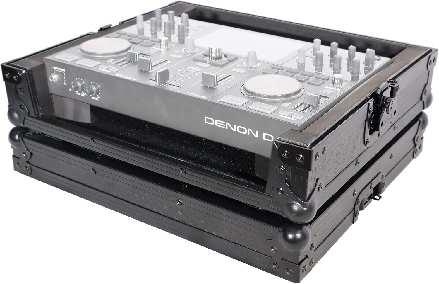 ProX X-PRIMEGO BL ATA Style Travel Flight Case for Denon DJ Prime Go Digital Controller - Black On Black