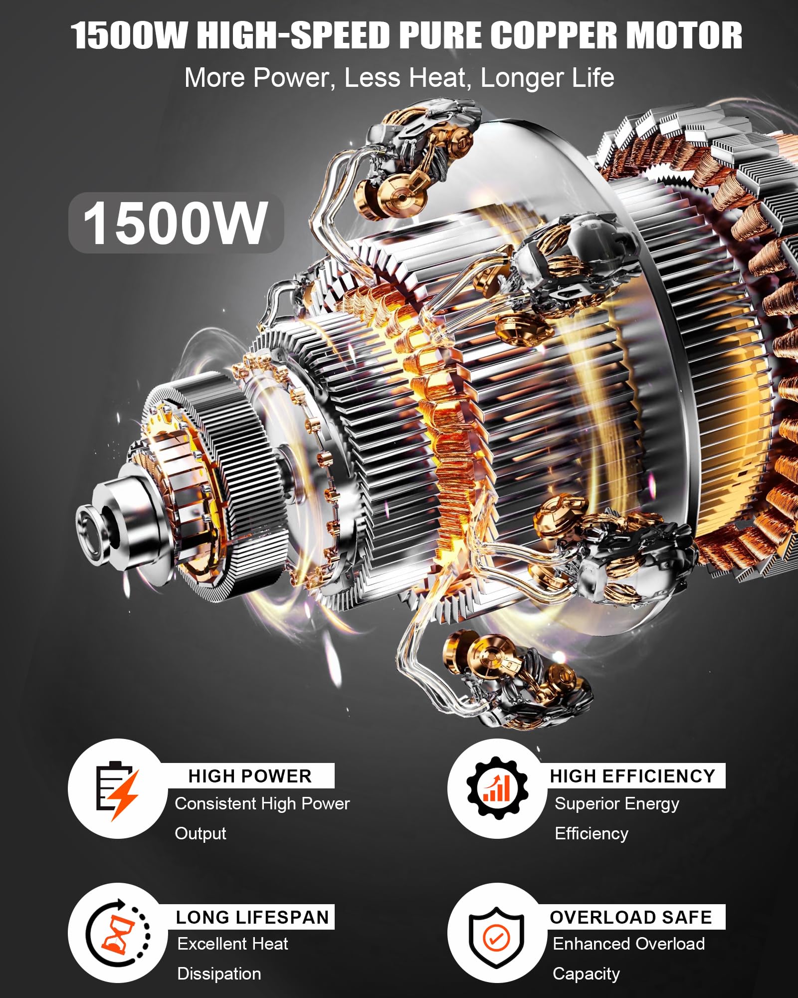 Polipasto eléctrico de cadena, polipasto eléctrico de 1100 libras con control remoto con cable de 20 pies, altura de elevación de 10 pies, grúa monofásica de 1500 W con cadena para fábricas