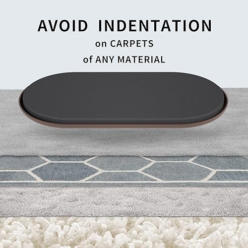 Miniatura 3 de Deslizadores de muebles  8 unidades de 9 12 pulgadas de color marrón para alfombras, almohadillas de muebles, suelos de madera dura, deslizadores de