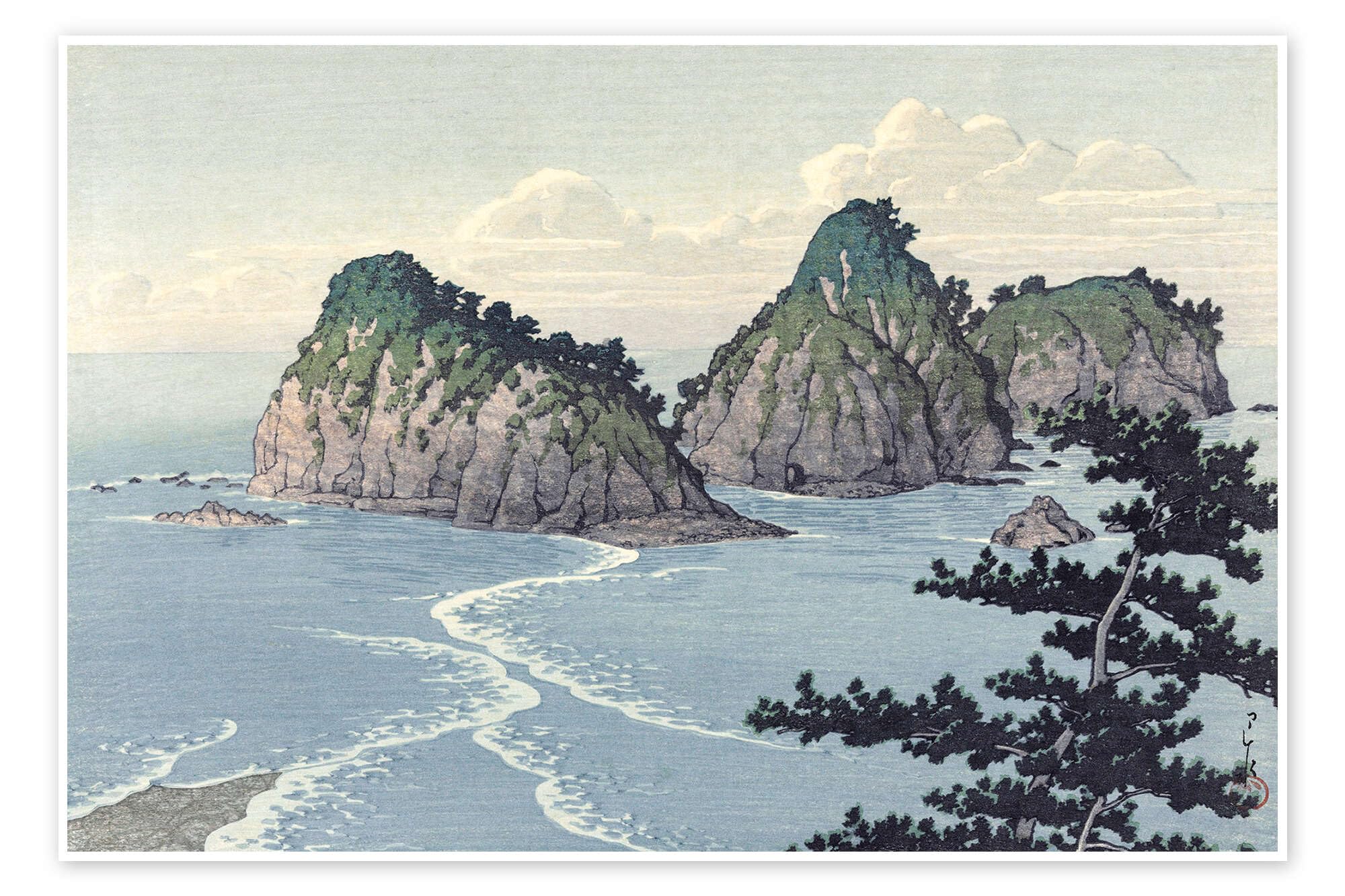 Dôgashima Island in the district of Izu Plakat