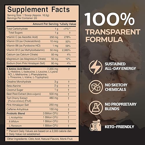 Miniatura 2 de Antidote Polvo Pre-Entreno Limpio - Potenciador Natural de Energía y Concentración con Remolacha, Creatina y Beta-Alanina - Sin Aditivos