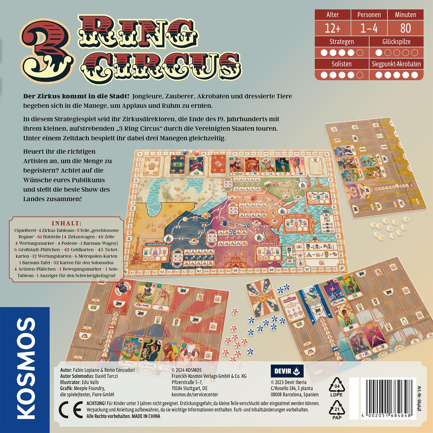 3 Ring Circus: Spiel