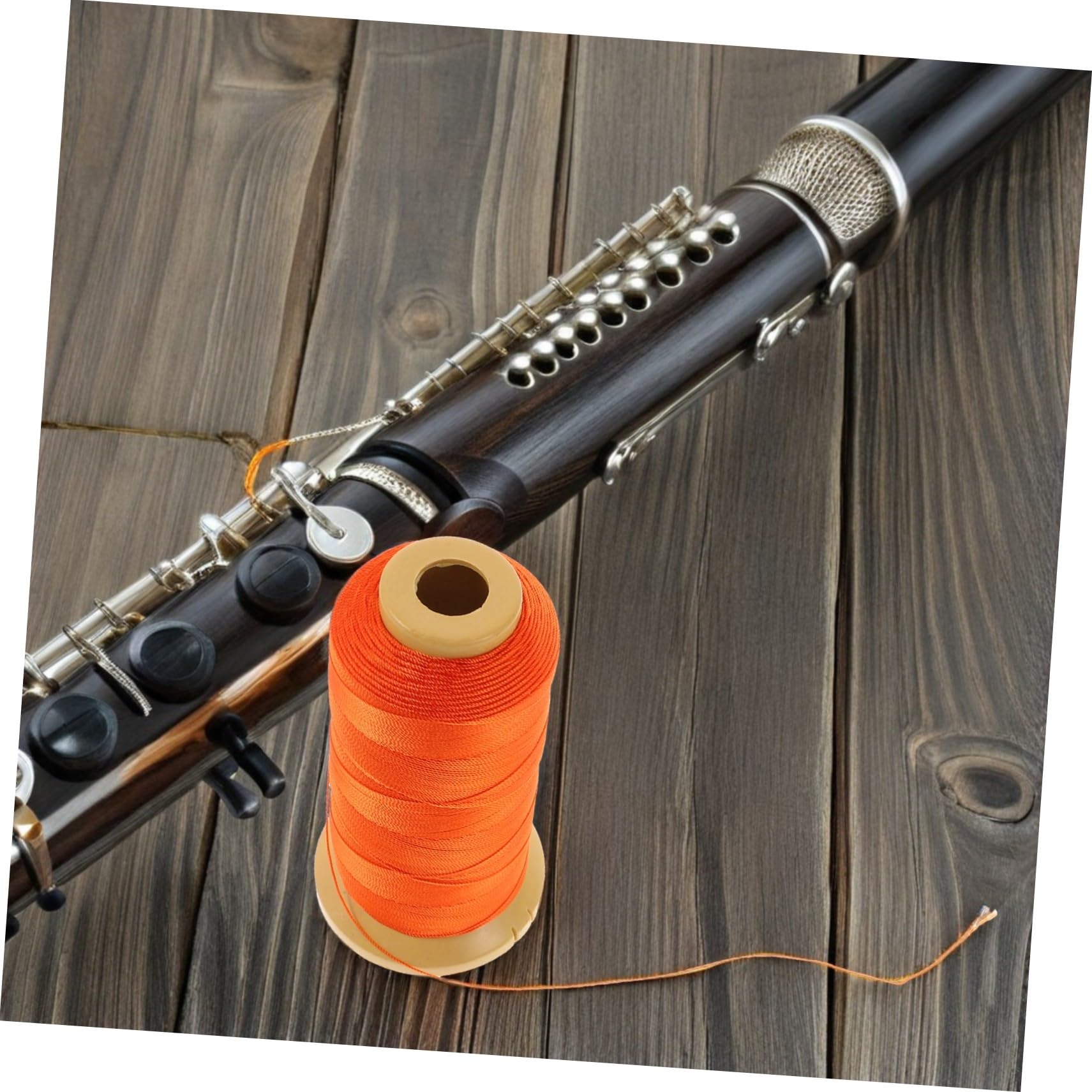 BESPORTBLE Fil En Polyester Orange Pour Hautbois – Fil De Macramé Artisanal Pour Ligature D’anche, Corde Multifonction Pour Accessoires D’instruments à Vent, Loisirs Créatifs Et Décoration Sonore