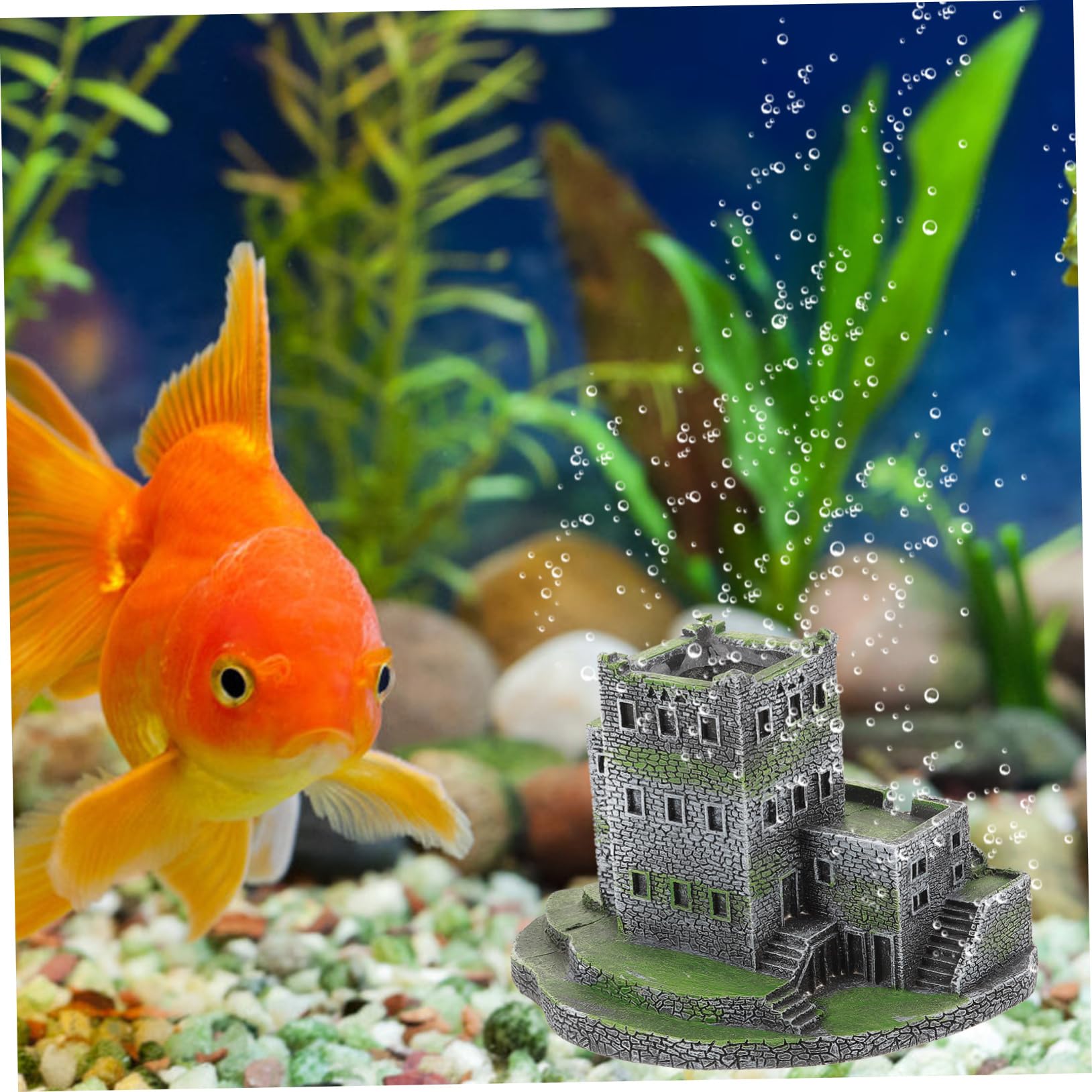 BESPORTBLE 4 Pièces aménagement paysager d'aquarium décoration de nage de Poisson scène décoration Aquarium décoration pour Aquarium Ornement d'aquarium décoration d'aquarium en résine