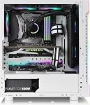 EZDIY-FAB GPU Carte graphique Brace GPU Supporter le support de carte vidéo avec 5V 3 Épingle ARGB LED, Support de support de supports de cartes vidéo Sag/Holster RX6700,RTX3090-309EZ-White