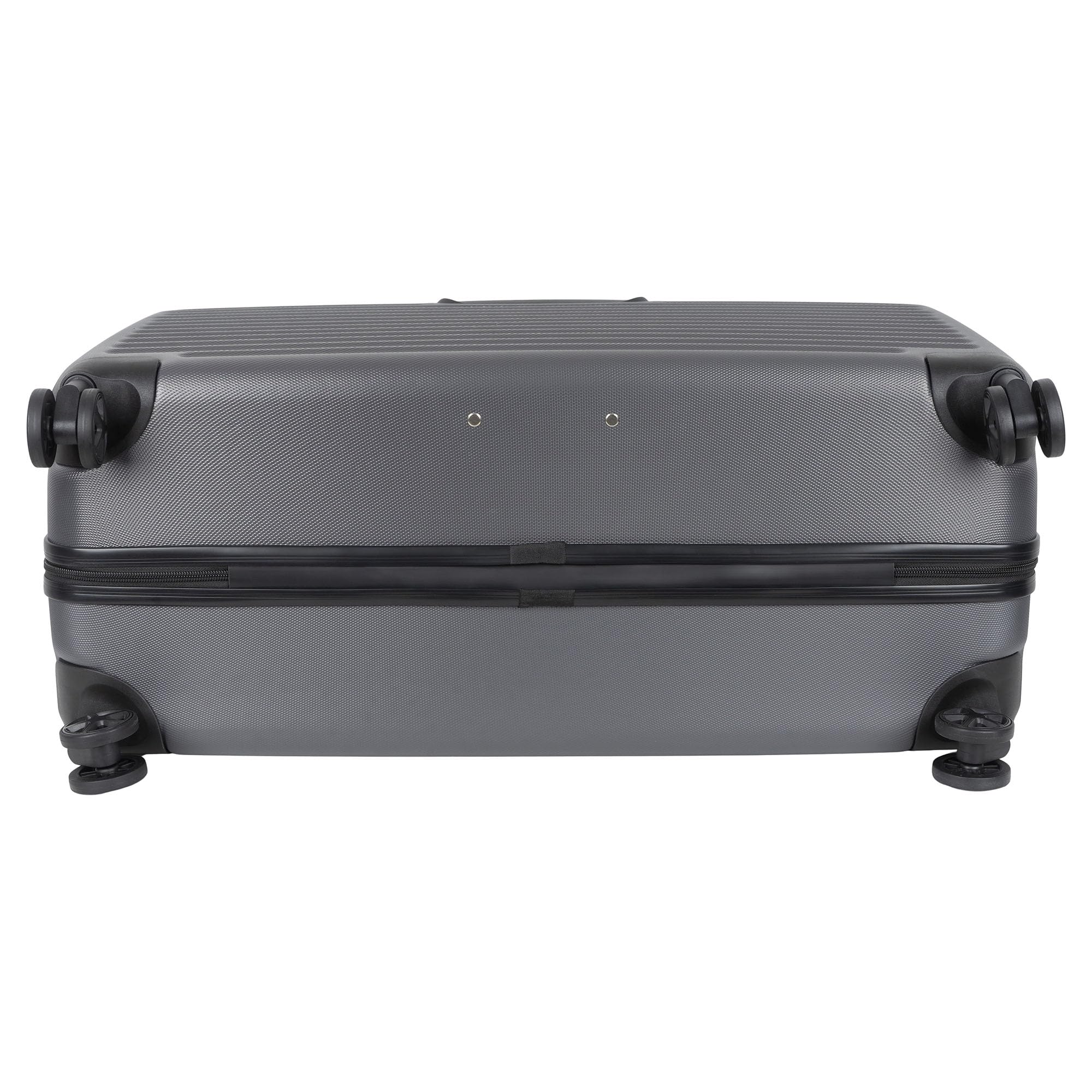 SEMPLIX Nähmaschinentrolley für alle gängigen Haushaltsnähmaschinen, Hartschalenkoffer mit hoher Mobilität und 360°Wendigkeit durch 4 leichtgängige Rollen (stahlgrau, 71,5 x 30 x 40 cm)