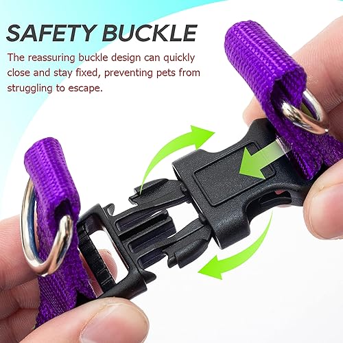 Miniatura 9 de Arnés para perro sin tirones, arnés y correa para perros pequeños, medianos y grandes, a prueba de escapes, ajustable, suave, juego de collar de