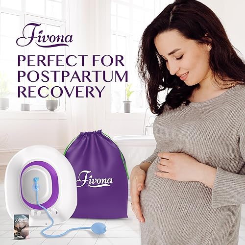 Miniatura 6 de Bañera de asiento para alivio de hemorroides, lavabo plegable para asiento de inodoro, ideal para cuidado posparto, remojo e higiene perineal,