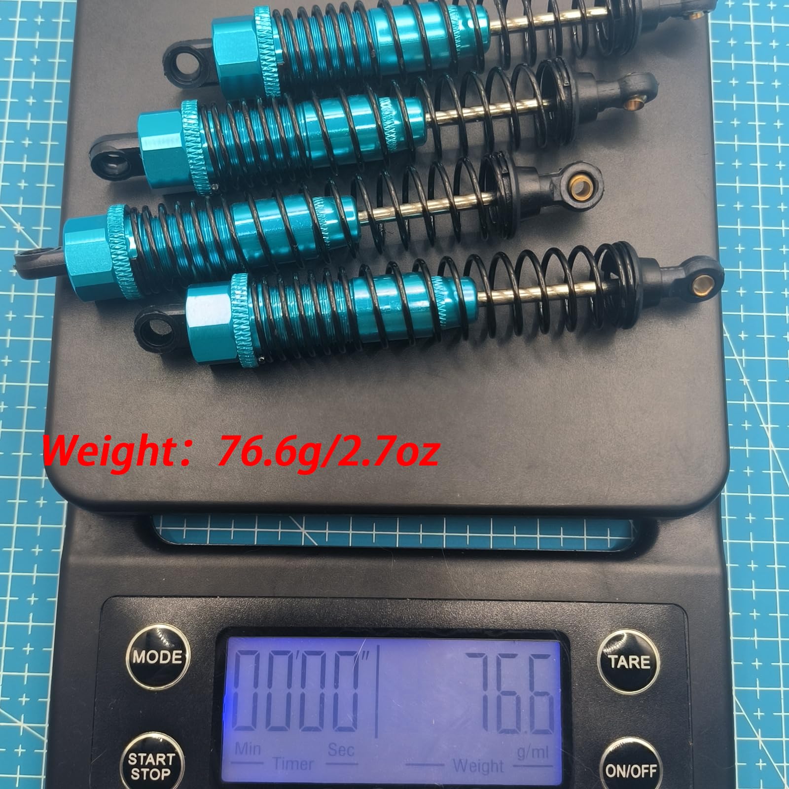 4pc Redcat Gen7 Front Rear Shocks Upgrades Parts Redcat Everest 10 Shocks Redcat Gen7 110mm Oil Sports Pro Shocks Redcat Wendigo Volcano Epx Pro Gen 8 v2 1/10 Rc Crawler Aluminum Shocks Blue