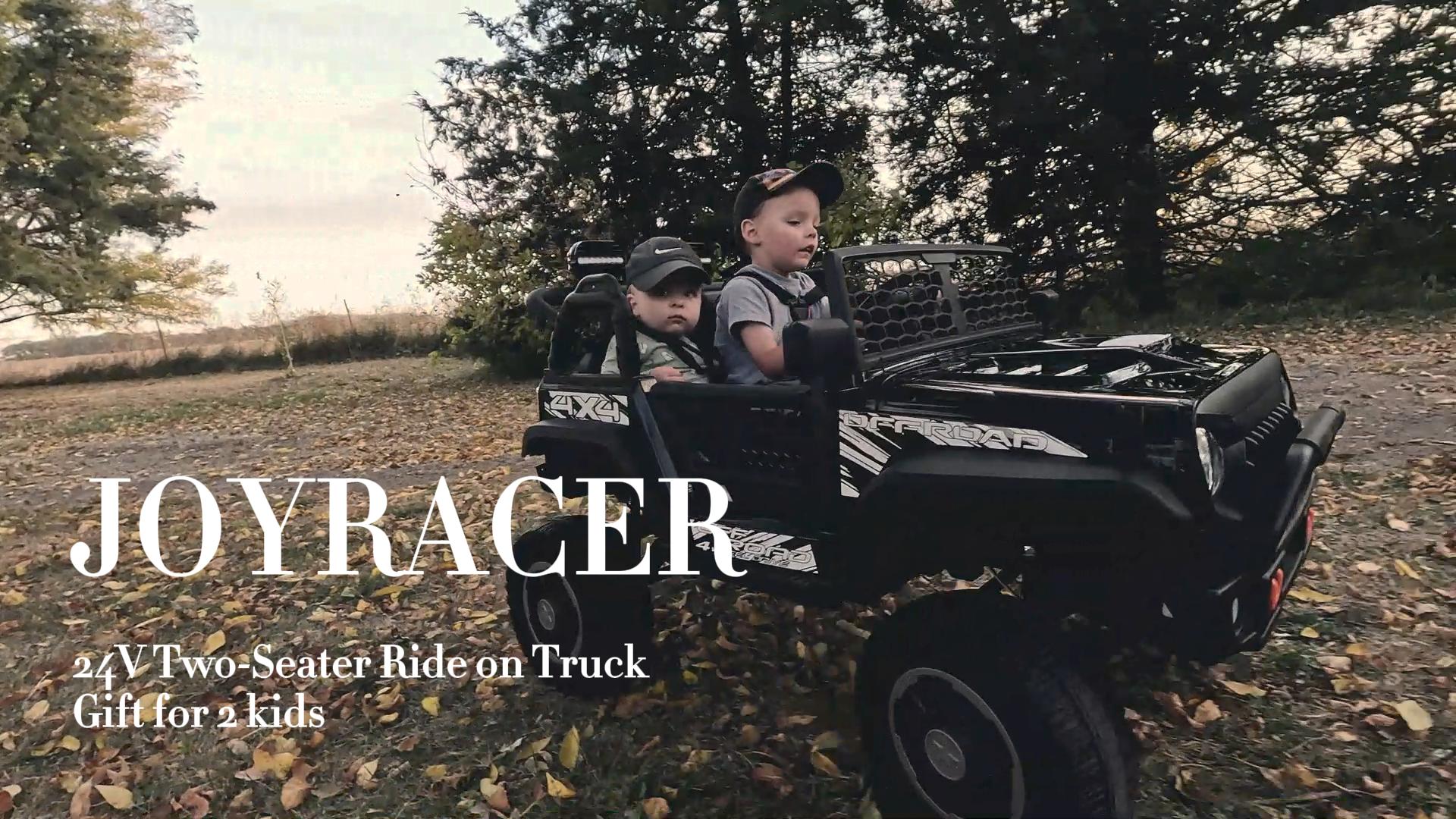 Amazon.com: JOYRACER 24V Kids Electric Ride on Truck w/4x200W, 4WD