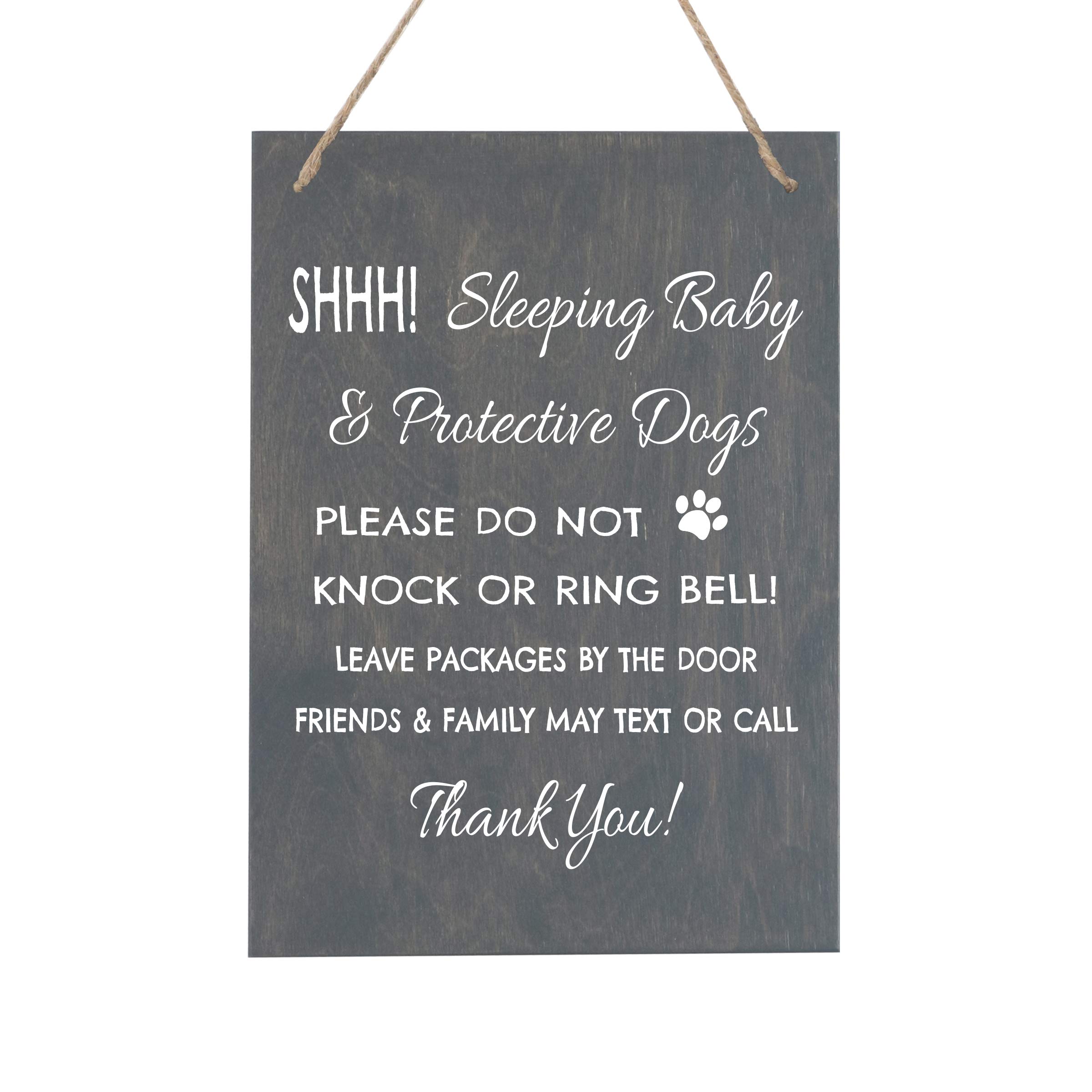 Buy LifeSong Milestones ing Baby Protective Puppies Baltic Birch Rope Hanging Sign for Front